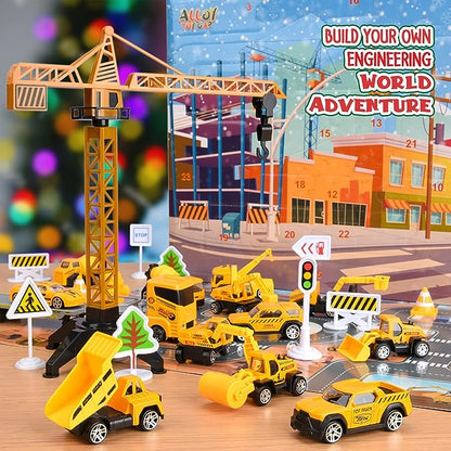 🎁Byggteknikfordon Adventskalender till jul