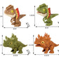 Dinosaurieleksak som biter i fingrarna