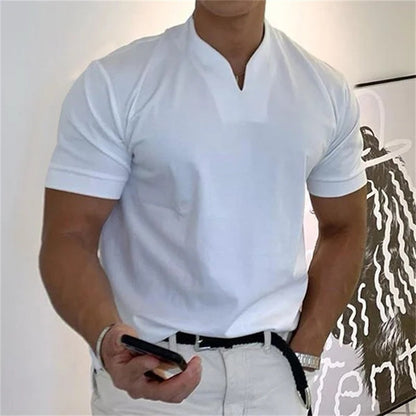 2026 Men Gentlemans Business Kortärmad Fitness T-shirt🔥HOT REA 49% RABATT