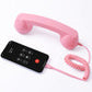 🔥 60% RABATT! 📞 RETRO TELEFONHANDTAG - Fungerar som Mikrofon för Mobiltelefon, Unik Vintage Design med Kristallpärledetaljer ✨🎶