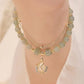 Wotian Jade Lucky armband av bladguld