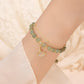 Wotian Jade Lucky armband av bladguld