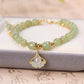 Wotian Jade Lucky armband av bladguld