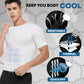 Herr kroppsformande termo-T-shirt