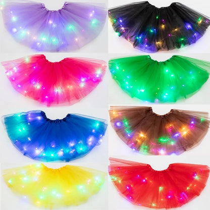 💕Rea HÅL 49% 🌸✨Magisk & Ljusgivande LED-Tutu-Kjol👸
