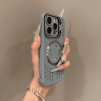 Mjuk silikon Säkerhetsskydd Lightning Fast Magnetic Charging Fodral Skydd för iPhone