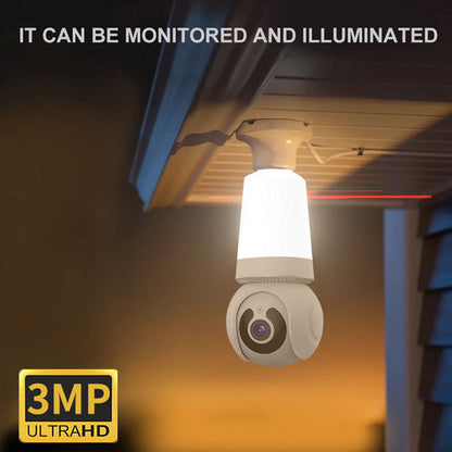 Smart WiFi-säkerhetskamera med ljus