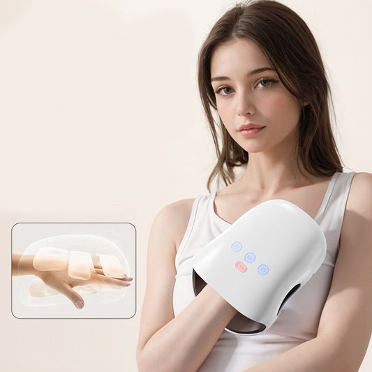 3-växlad sladdlös handmassageapparat med värme och kompression