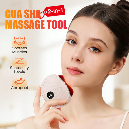 2-i-1 Gua Sha ansikts- och kroppsmassageverktyg