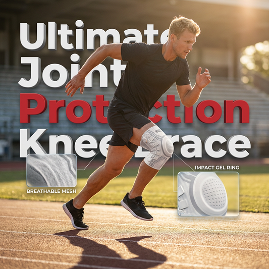 📢 50% RABATT NU! 🦵 Smart knäskydd med justerbar kompressionsratt – stabilitet, stötdämpning & full rörlighet – perfekt för träning, löpning och vardag ✨