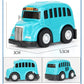 12-pack tecknade minileksaksbilar