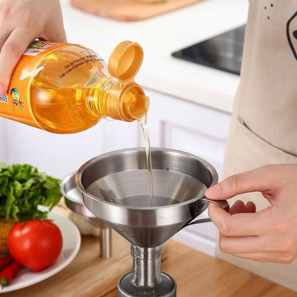 🥣 50 % RABATT NU! 🍳 Filtertratt i rostfritt stål – löstagbart finmaskigt filter för kök & laboratorium ✨