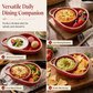 🍲 50% RABATT! 🍜 Tillaga och servera flera rätter i samma form – retro keramikform med fack och handtag🥣