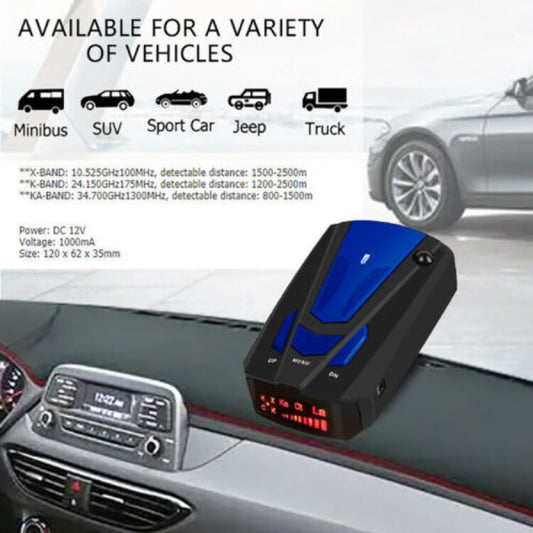 🚗💨 50 % rabatt just nu! Radar- och laservarnare för bil – Detektering av flera frekvensband, LED-display och röstvarning