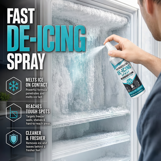 Avfrostningsspray för kylskåp för snabb avfrostning av frys
