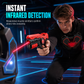 Barnlasertag-leksakspistol med ljud- och ljuseffekter