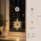 🎄❄️ DIY-julsnöflingor med sugkoppar och LED-belysning ✨ | Batteridrivna, varmt sken och flerfärgade, fönsterbelysning med sugkoppar, juldekoration för hemmet och festen