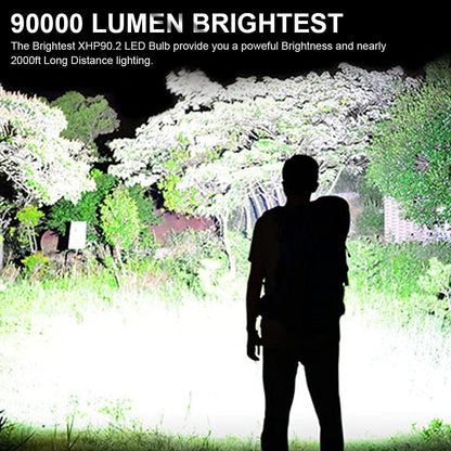 🔥Sista dagen 49% RABATT🔥LED-uppladdningsbar ficklampa 160000 höga lumen